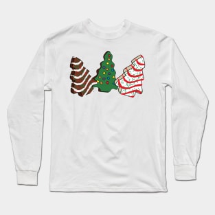 Christmas Tree Snack Cakes Long Sleeve T-Shirt